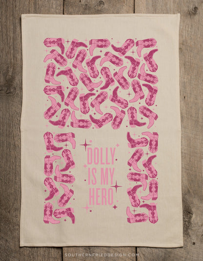 "Dolly is My Hero" Kitchen Towel