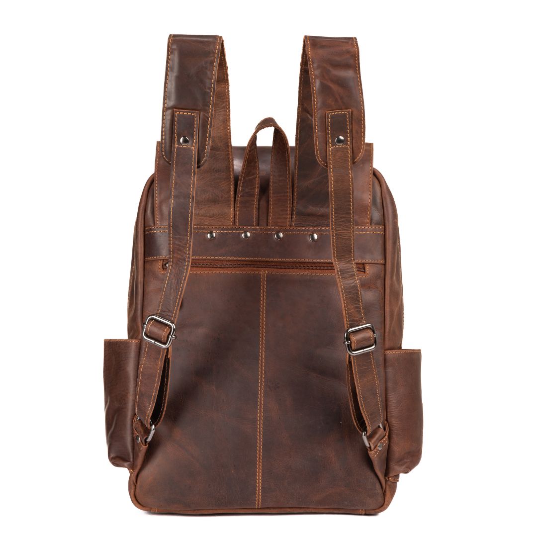 Leather Vintage Backpack - Sandal