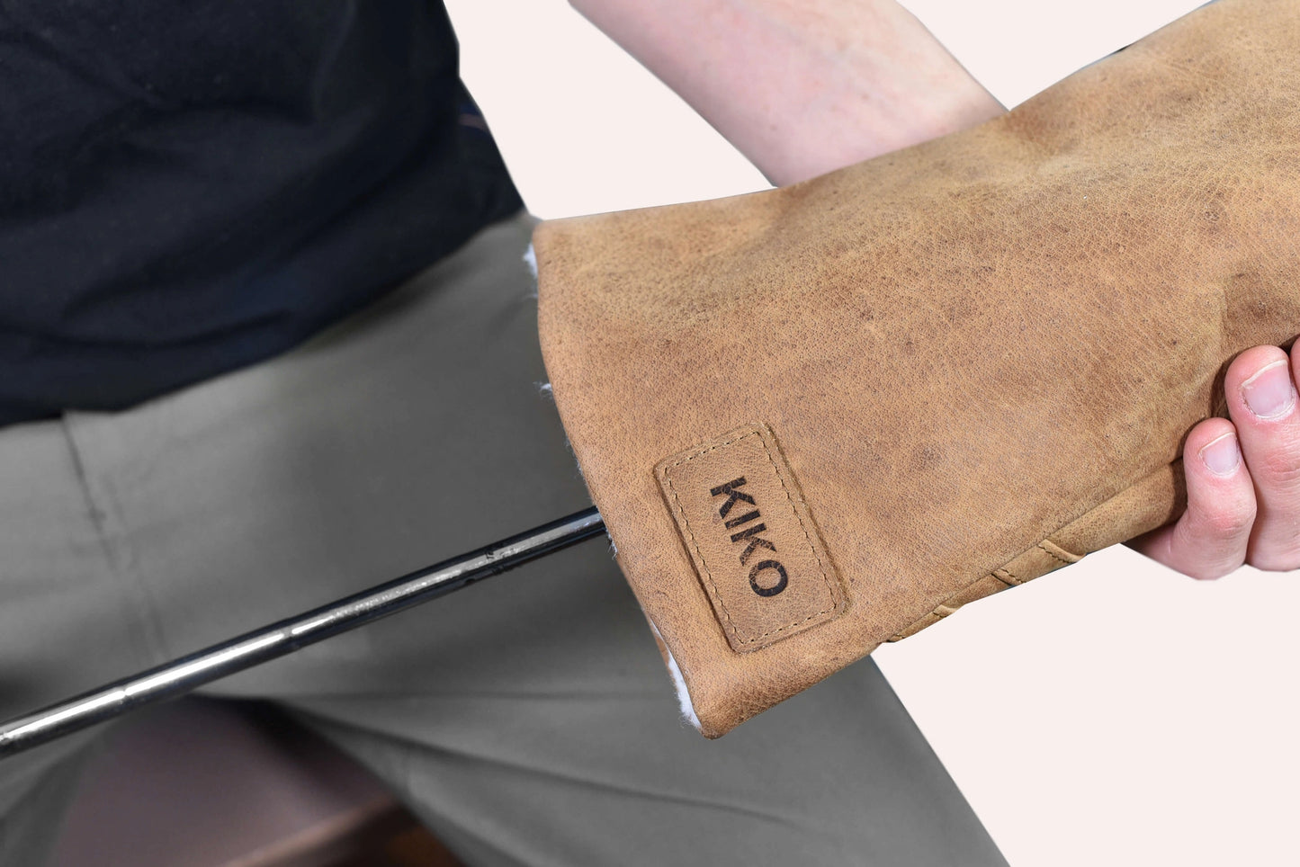 Leather Golf Headcover - Tan