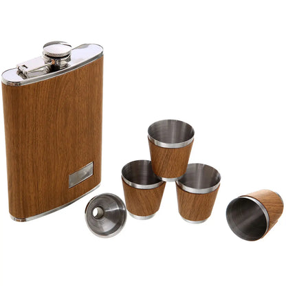Light Grain Flask Gift Set