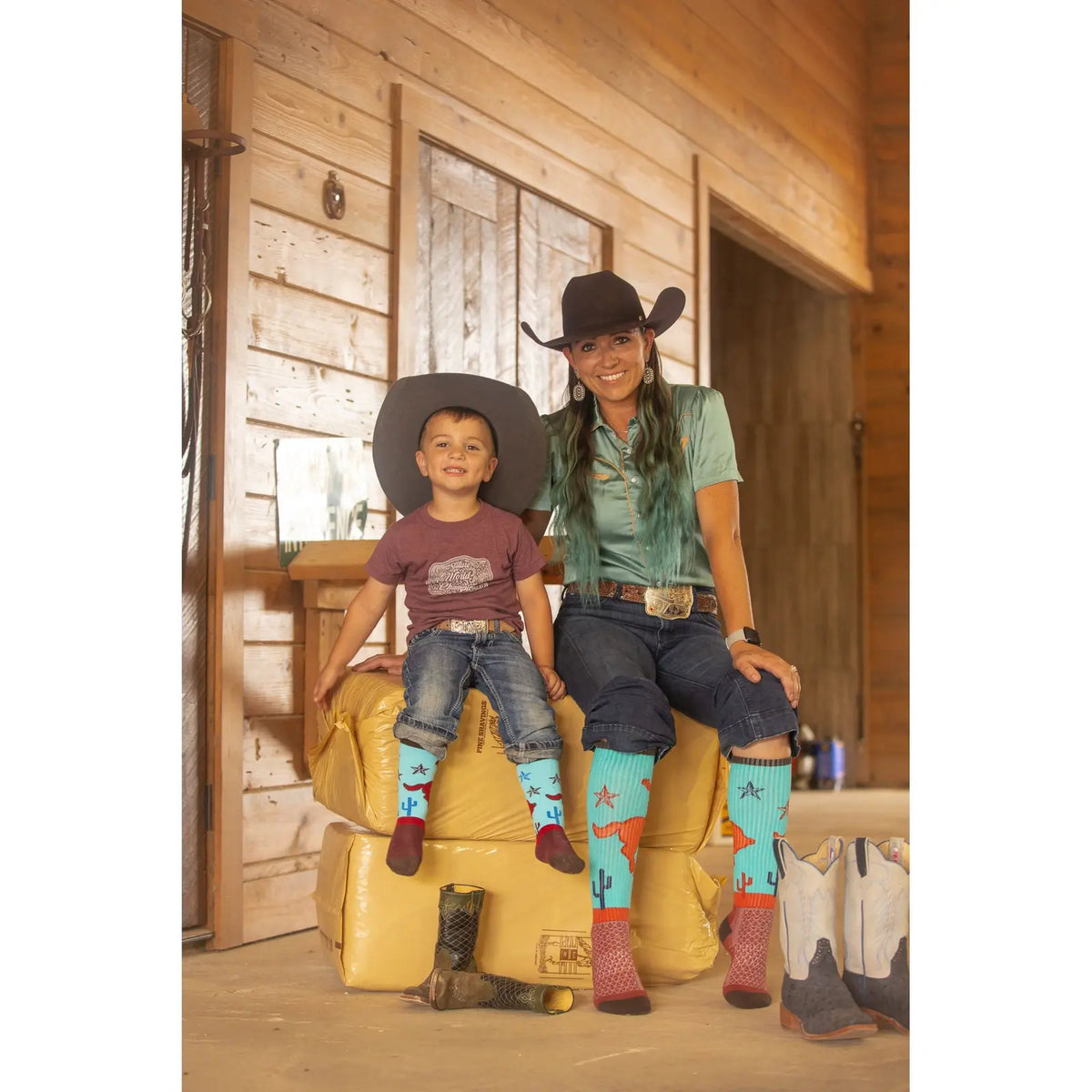 Lucky Chuck Kids Sunset Rodeo Socks