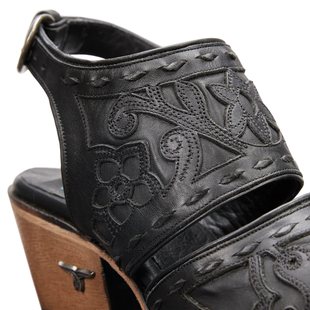 Lane Robin Slingback Mule in Jet Black