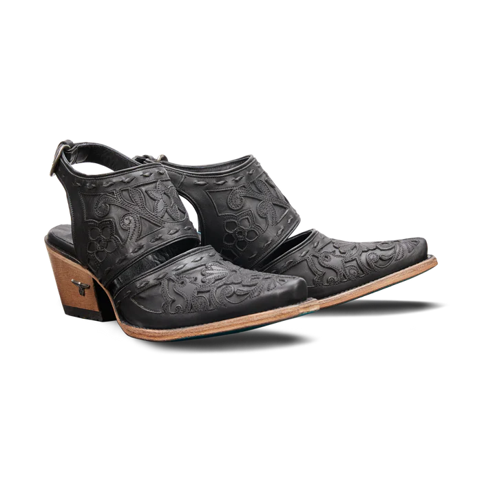 Lane Robin Slingback Mule in Jet Black