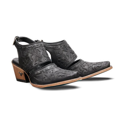 Lane Robin Slingback Mule in Jet Black