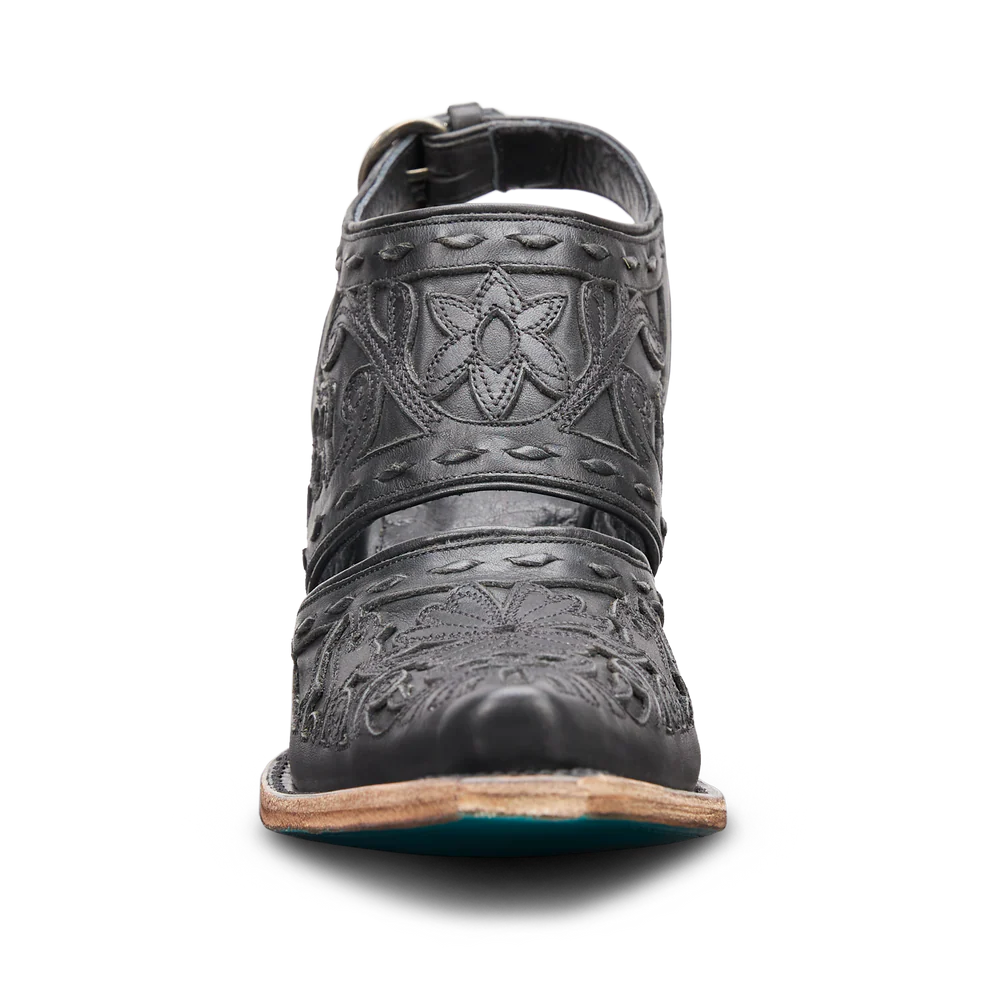 Lane Robin Slingback Mule in Jet Black