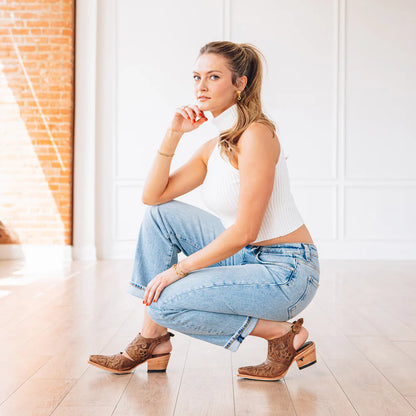 Lane Robin Slingback Mule in Desert Clay