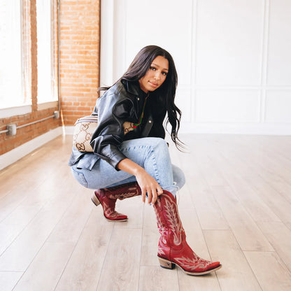 Lexington Boot in Smoldering Ruby