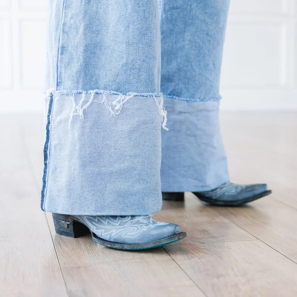 Lane Lexington Boot in Washed Denim