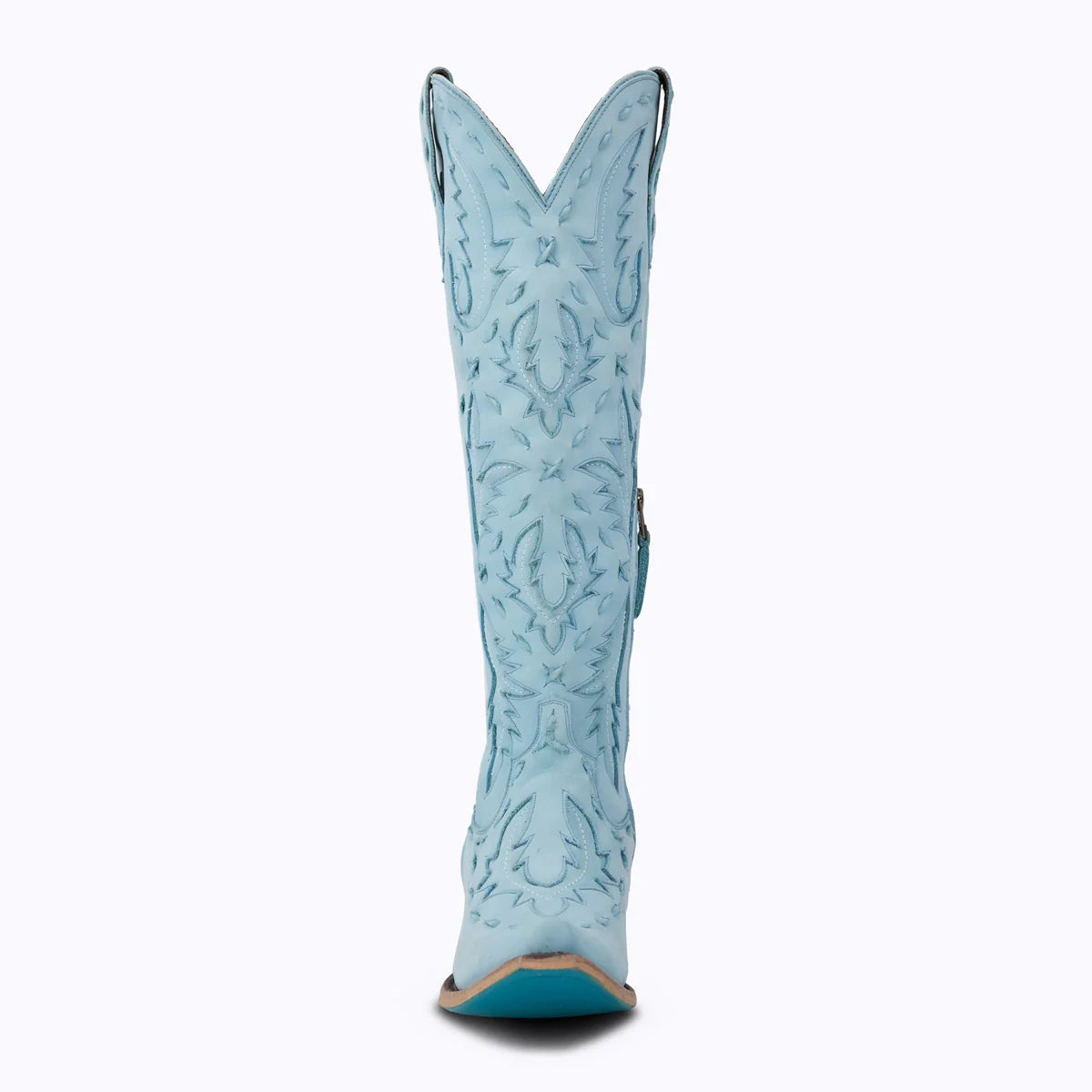 Lane Reverie Lace Up Boots in Powder Blue