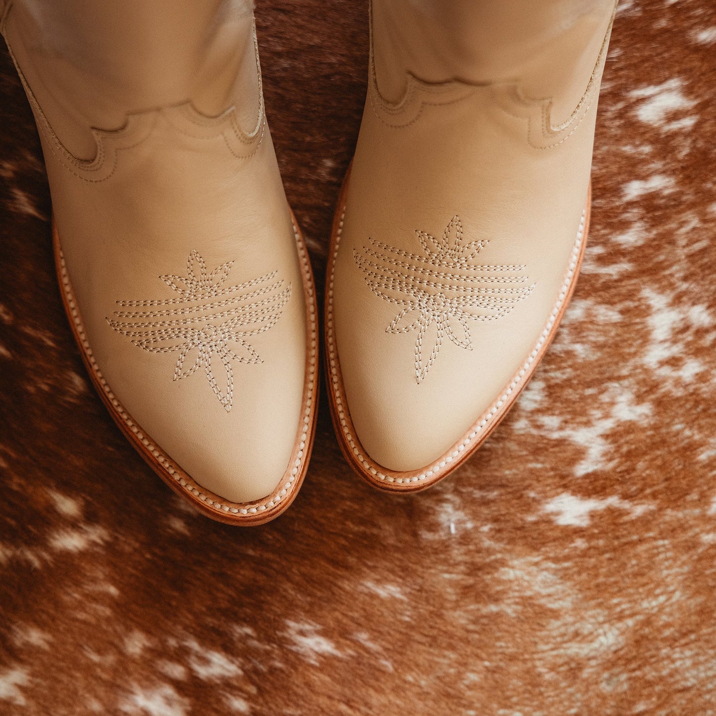 Jentry Knee High Boot - Pale Ivory