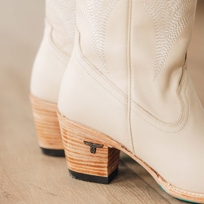 Jentry Knee High Boot - Pale Ivory