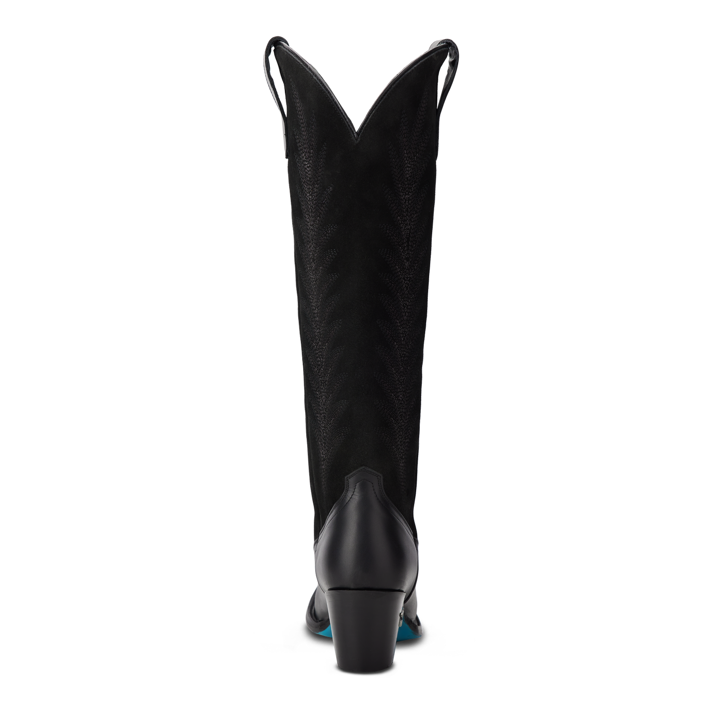 Jentry Knee High Boot - Jet Black & Soft Black Suede