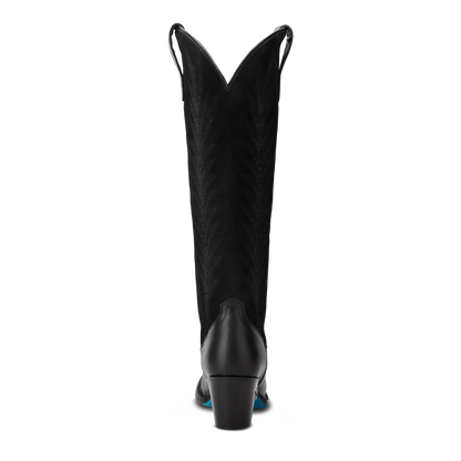 Jentry Knee High Boot - Jet Black & Soft Black Suede