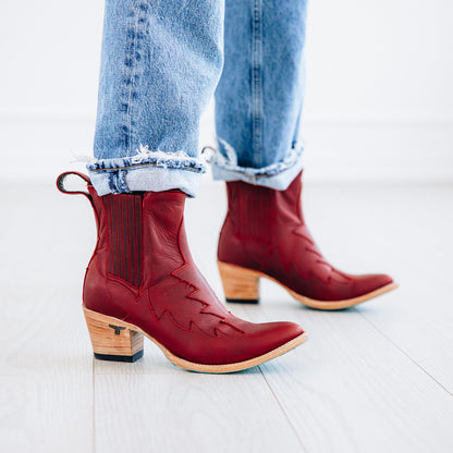 Western Chelsea Bootie - Smoldering Ruby
