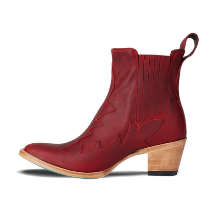 Western Chelsea Bootie - Smoldering Ruby