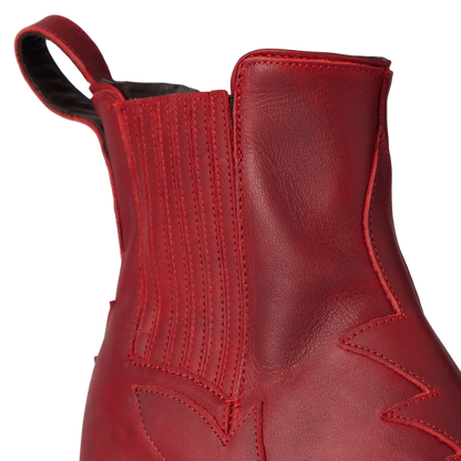 Western Chelsea Bootie - Smoldering Ruby