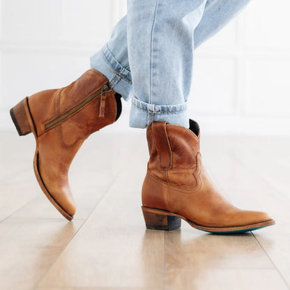 Plain Jane Bootie in Terracota