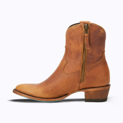 Plain Jane Bootie in Terracota