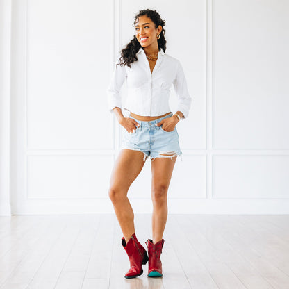 Smokeshow Bootie - Smoldering Ruby