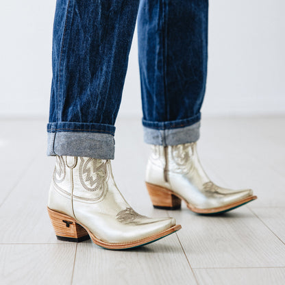 Smokeshow Bootie - Champagne Metallic