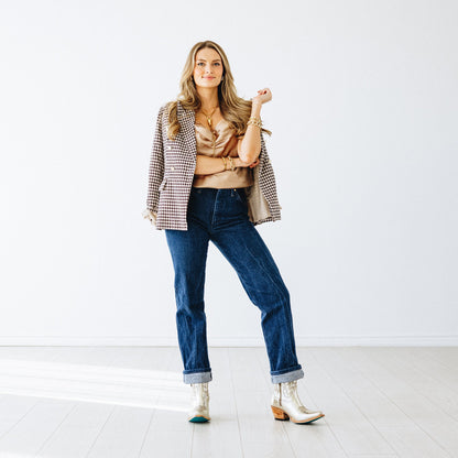 Smokeshow Bootie - Champagne Metallic