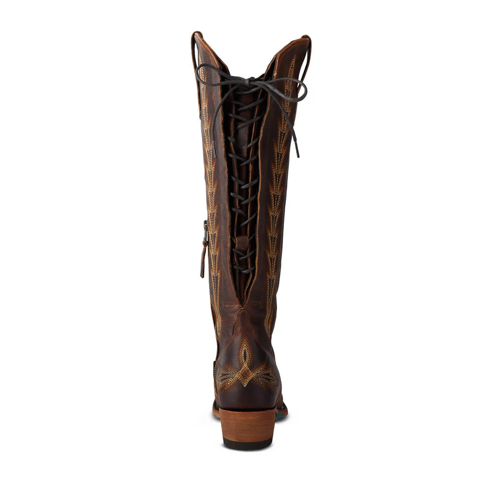 Lane Lexington Knee High Corset Boot - Cognac