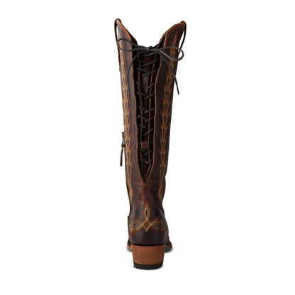 Lane Lexington Knee High Corset Boot - Cognac