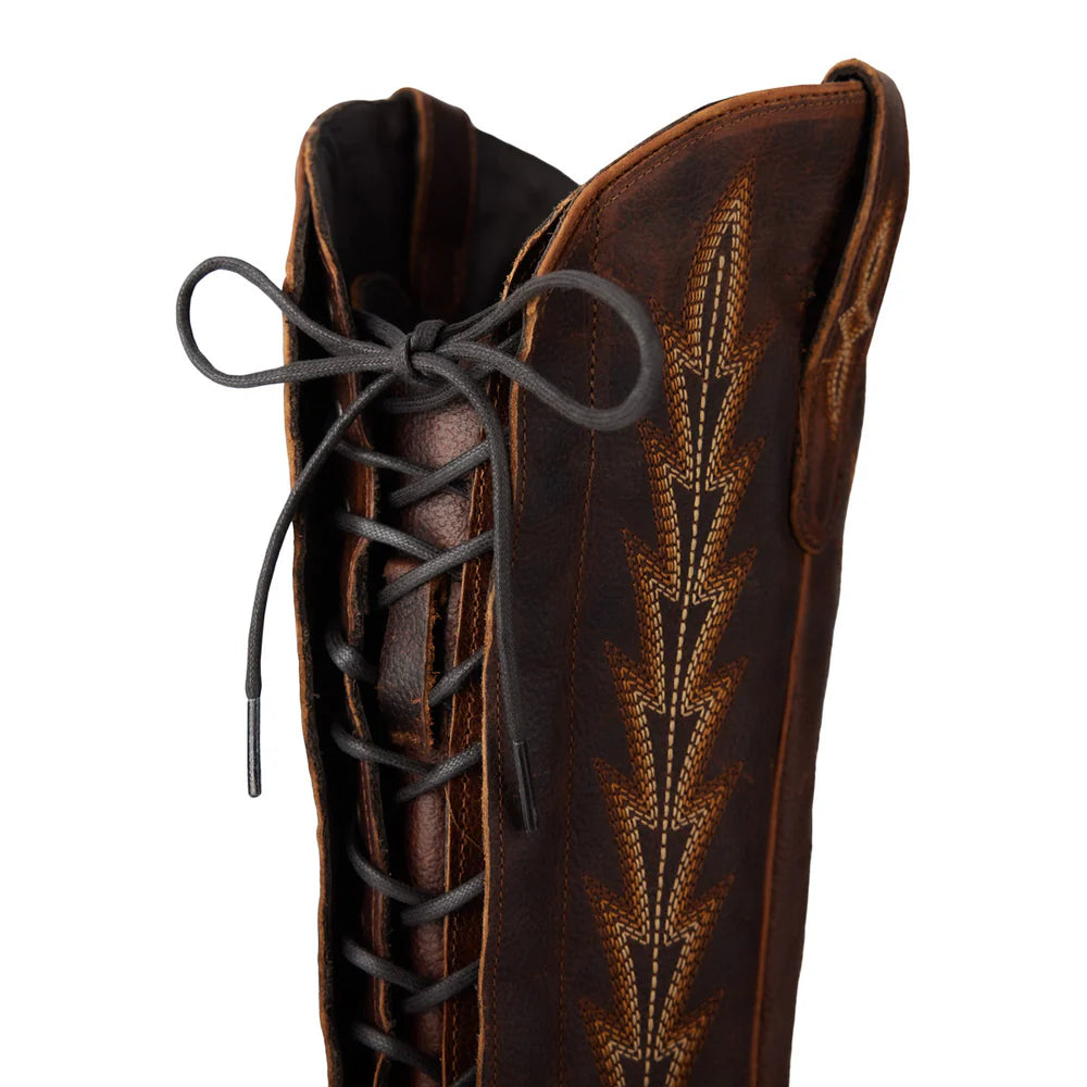 Lane Lexington Knee High Corset Boot - Cognac