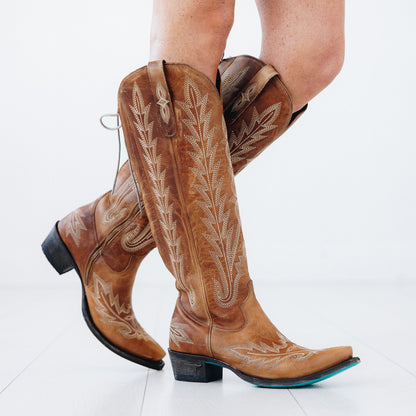 Lexington Knee High Corset - Desert Clay