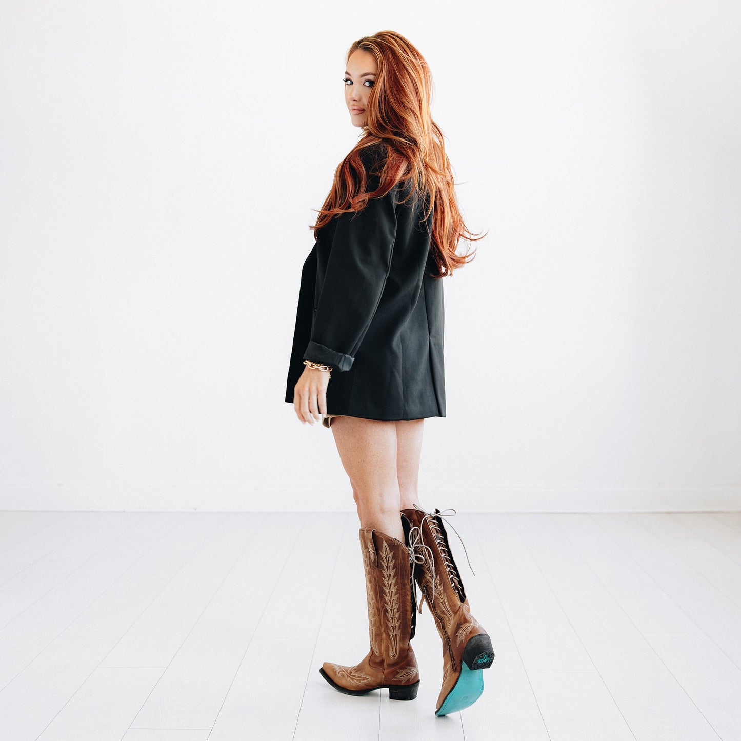 Lexington Knee High Corset - Desert Clay