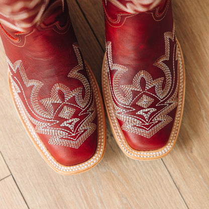 Saratoga Square Boot - Smoldering Ruby