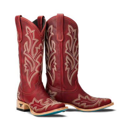 Saratoga Square Boot - Smoldering Ruby