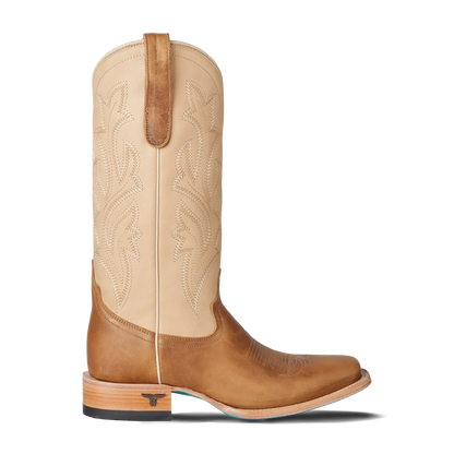 Lane Classic Square Toe Boot - Desert Clay & Pale Ivory