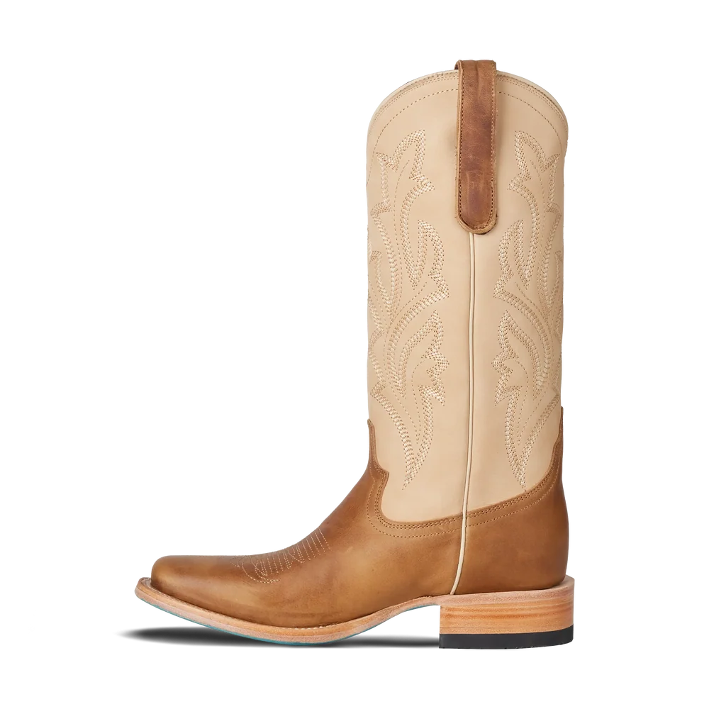Lane Classic Square Toe Boot - Desert Clay & Pale Ivory