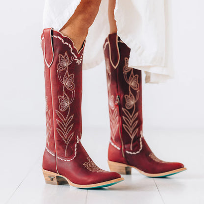 Lane Sweet Memories Knee High Boot in Smoldering Ruby