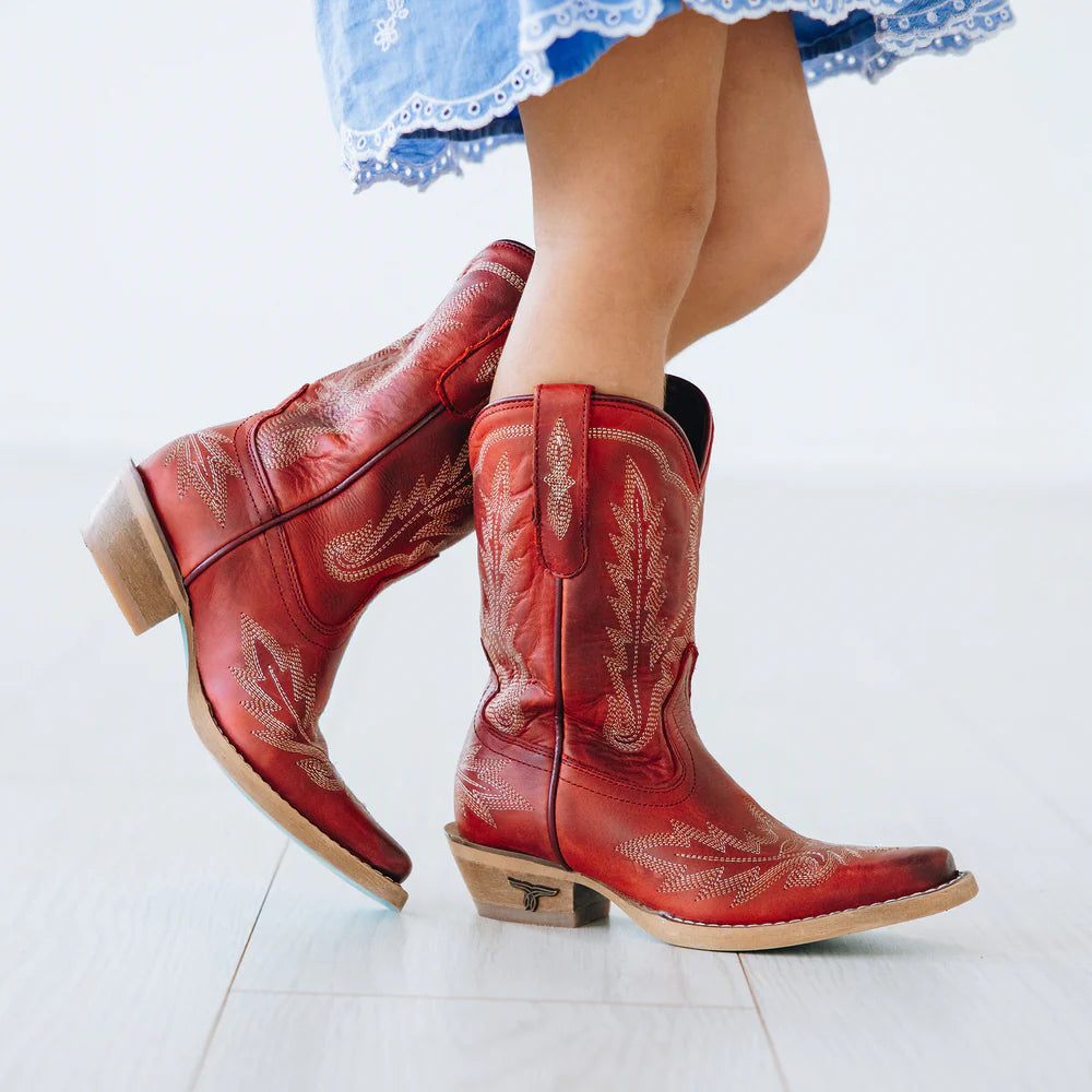 Lil' Lane Girls Lexington Boot - Smoldering Ruby
