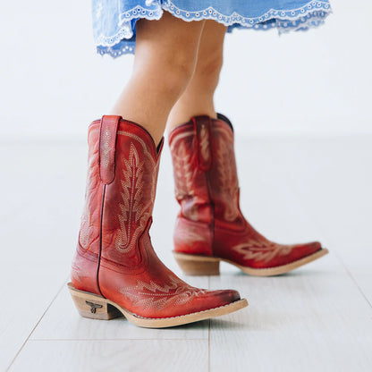 Lil' Lane Girls Lexington Boot - Smoldering Ruby