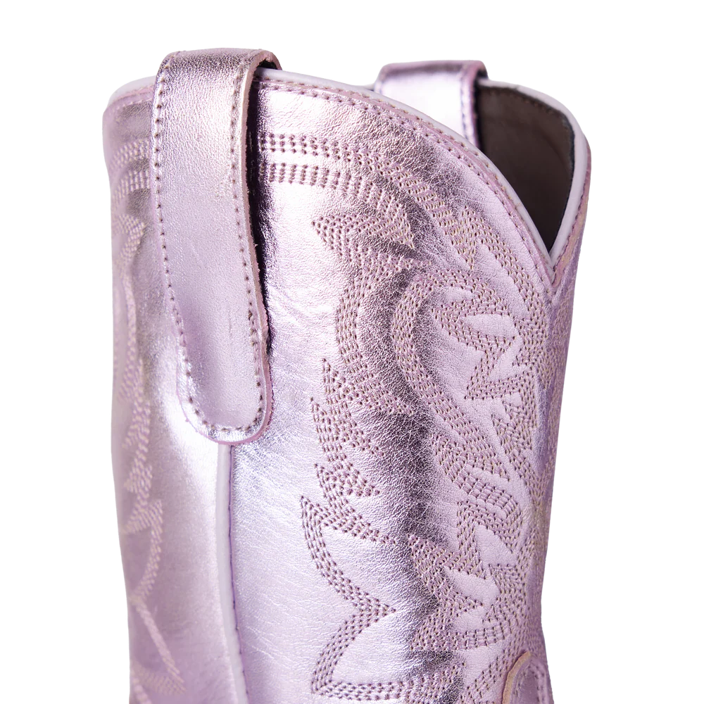 Lil' Lane Girls Smokeshow Boot - Lavendar Metallic