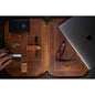 Buffalo Leather MacBook Portfolio - Antique Brown