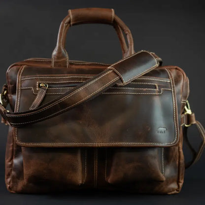 Buffalo Leather Pilot Bag