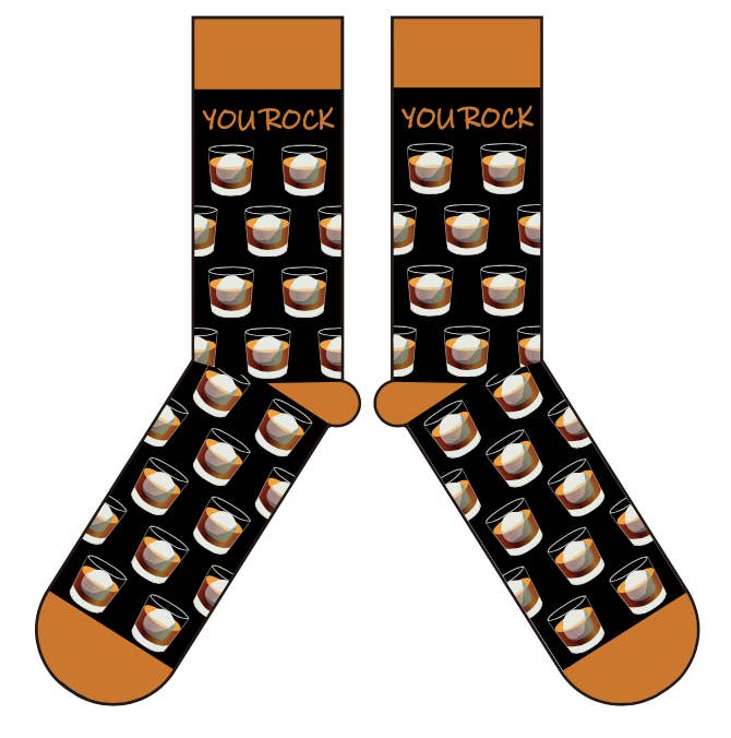 You Rock Bourbon Socks - Whiskey Drink