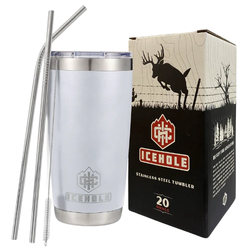 20 oz Tumbler & 3 Straw Package