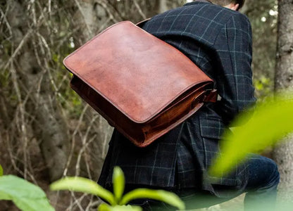 Leather Messenger Bag