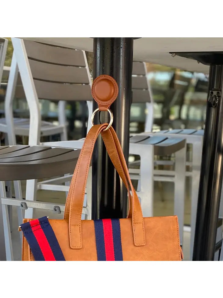 Magnetic Bag Hanger Keychain - Tan