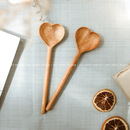 Heart Shaped Wooden Spoon