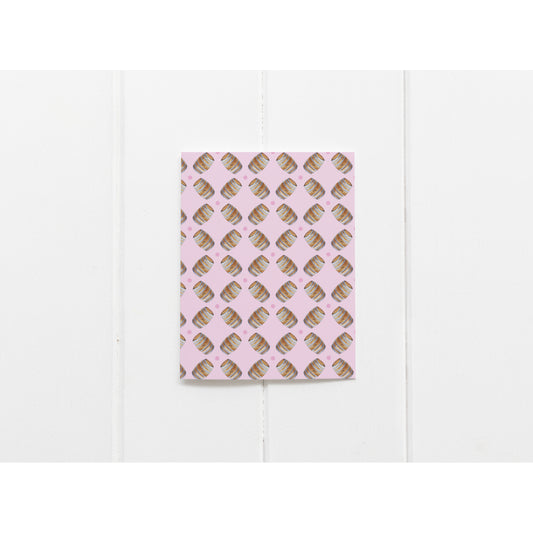 Pink Bourbon Greeting Card