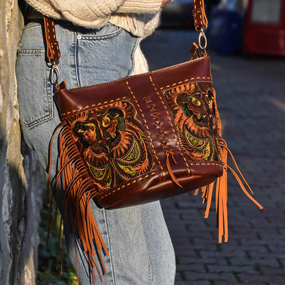 Phoenix “Everett” Artisan Leather Bag in Sunset