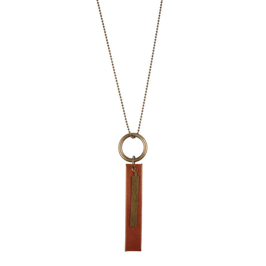 Leather Bar Necklace