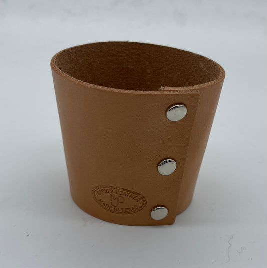 Pint Glass Cuff - Leather