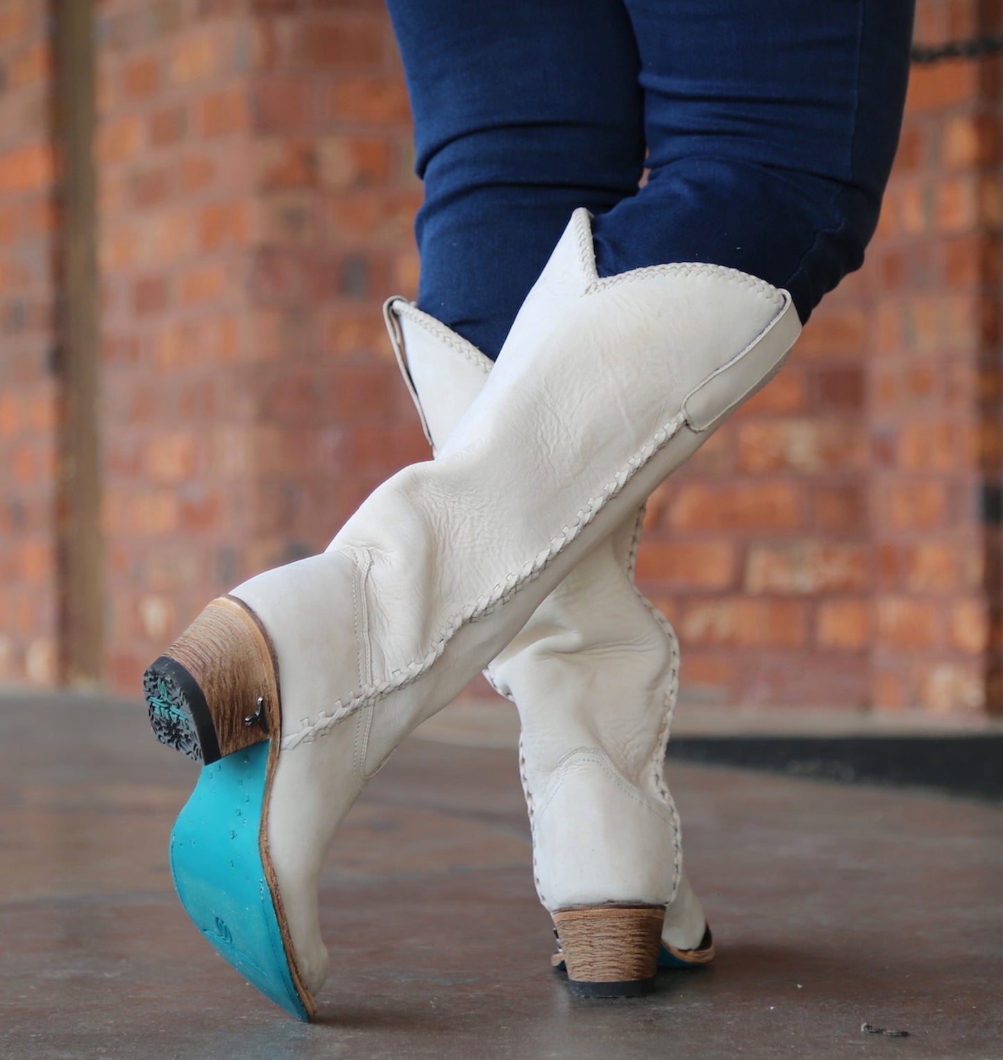 Lane Plain Jane Tall Boot in Ceramic Crackle